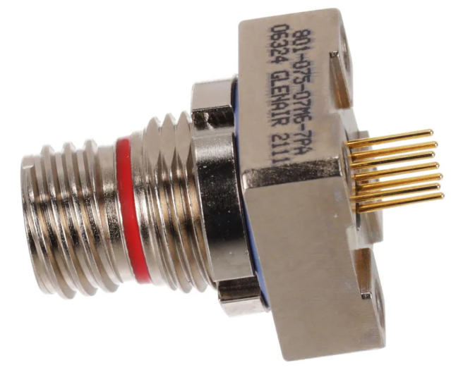 Glenair 801-075-07M6-7PA連接器|Mighty Mouse 7芯PCB圓形連接器(軍工級(jí))